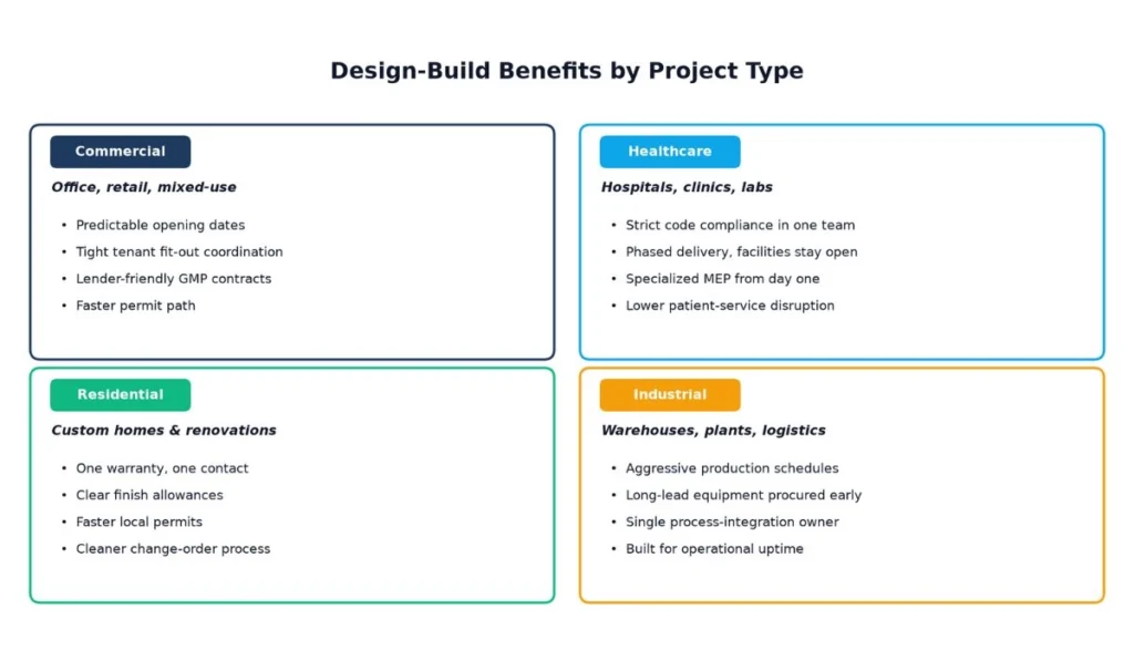Benefits Across Commercial and Residential Project Types