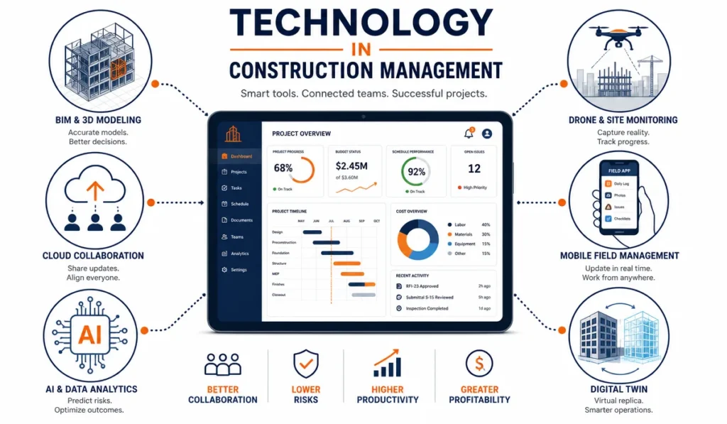 What Is Construction Management? Complete Guide 4 Tech in Construction Management