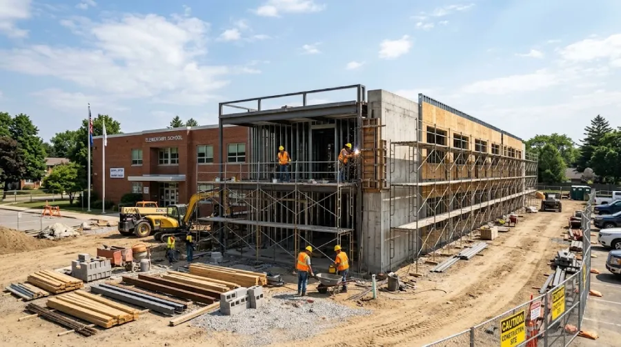 school construction services 2 high school construction company