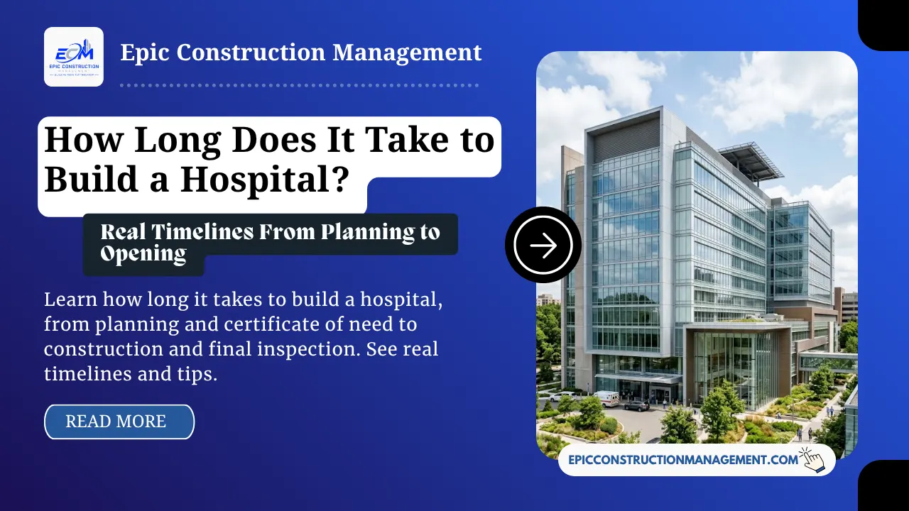 how long does it take to build a hospital