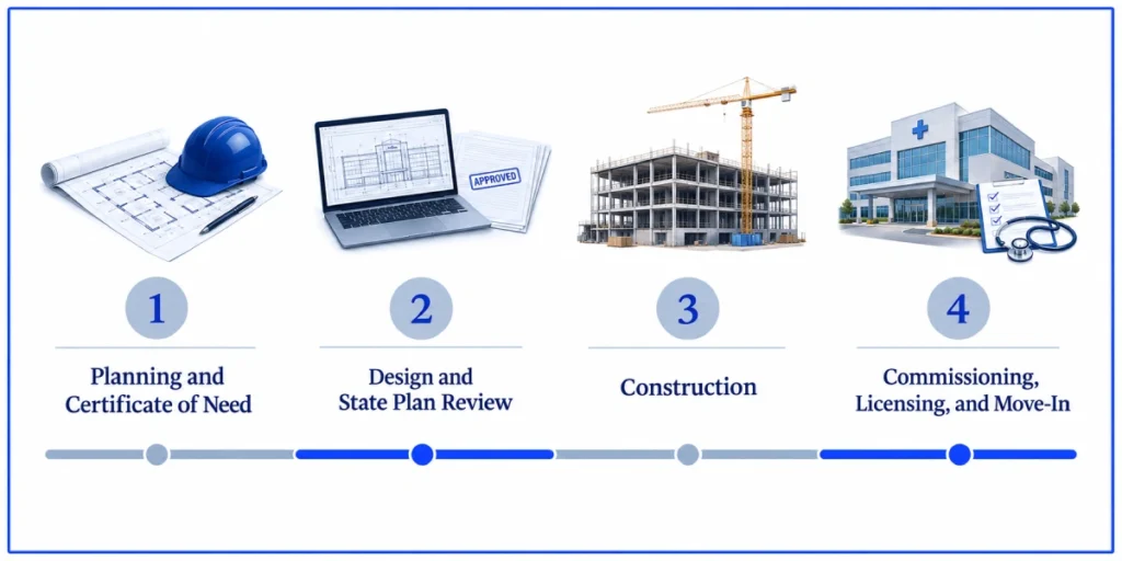 how long to build a hospital