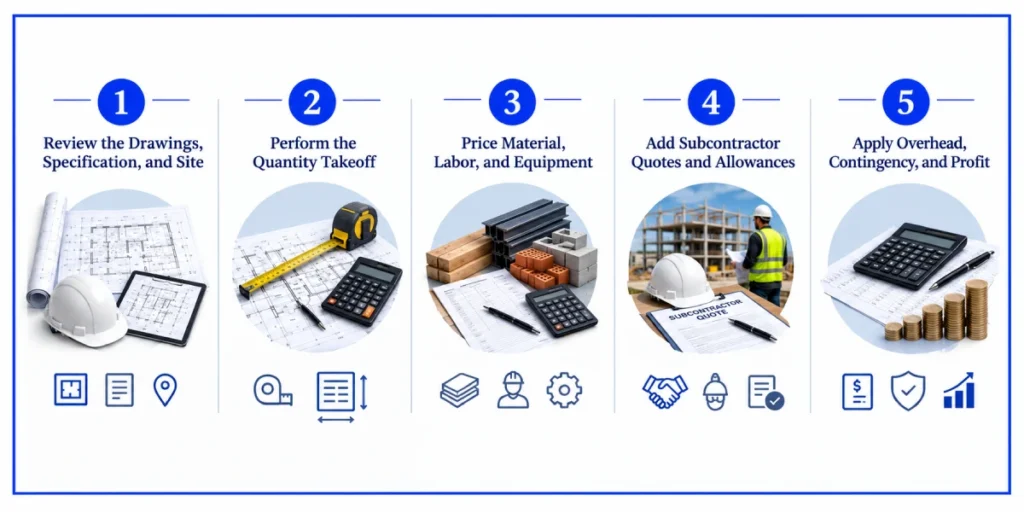 how to estimate construction costs